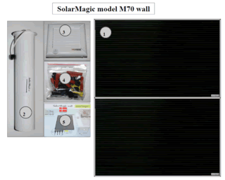 SolarMagic model M70 wall.